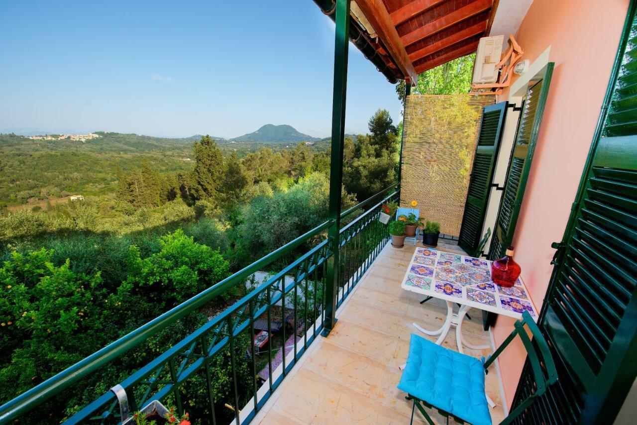 Aurora Apartment Corfu Pelekas Ngoại thất bức ảnh